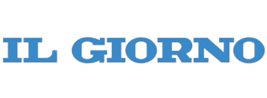 Logo blu con la scritta Il Giorno in caratteri serif